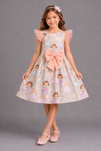 The Little Tales Ballerina Printed Dress 