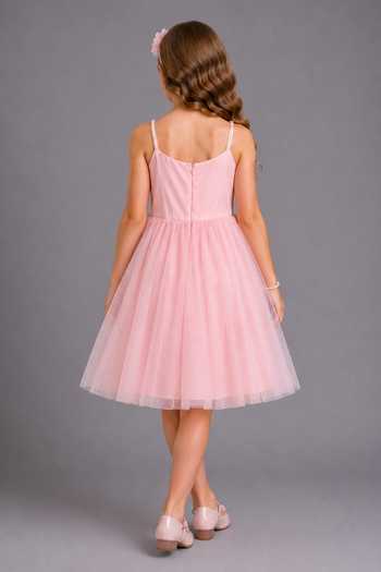 The Little Tales 3D Flower Embellished Dress 