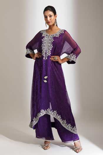 Tanu Malhotra Embroidered Kaftan Set 