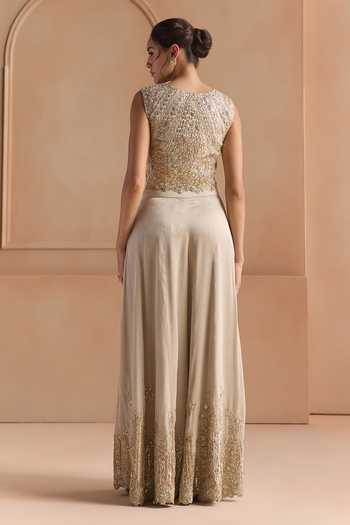 Osaa By Adarsh Embroidered Top & Gharara Set