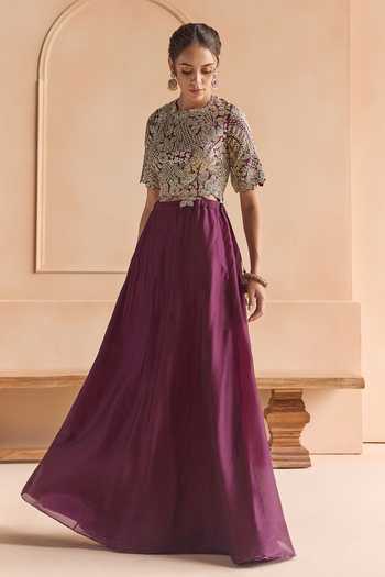 Osaa By Adarsh Embroidered Top & Skirt Set