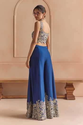 Osaa By Adarsh Embroidered Top & Gharara Set