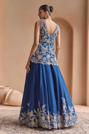 Osaa By Adarsh Embroidered Jacket Lehenga Set