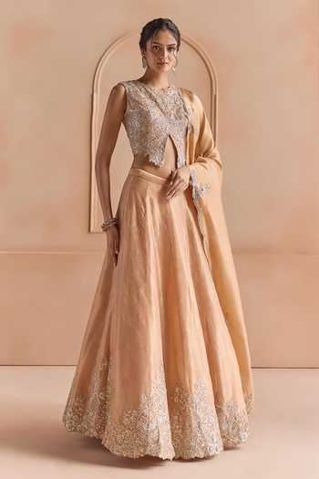Osaa By Adarsh Zardozi Embroidered Lehenga Set