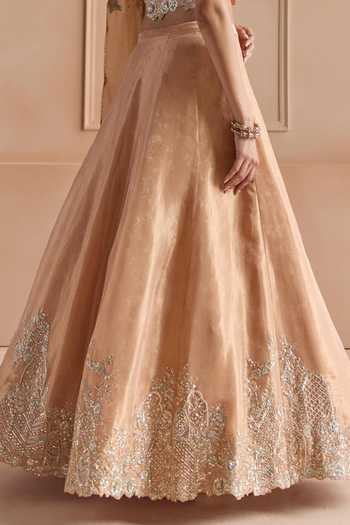Buy Osaa By Adarsh Gold Tissue Round Neck Zardozi Embroidered Lehenga Set Online at Aza Fashions Buy_Osaa By Adarsh_Gold Tissue Round Neck Zardozi Embroidered Lehenga Set _Online_at_Aza_Fashions