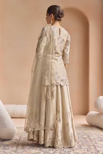 Osaa By Adarsh Zardozi Work Kurta Sharara Set