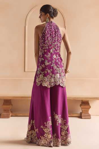 Osaa By Adarsh Embroidered Kurta Sharara Set