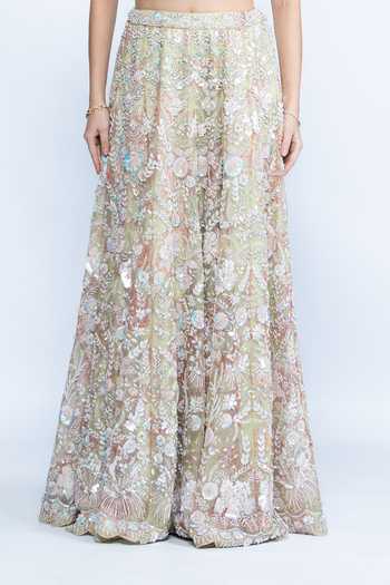Buy Aangan By Parul Multi Color Organza Sweetheart Opaline Blossom Metalic Embroidered Lehenga Set Online at Aza Fashions Buy_Aangan By Parul_Multi Color Organza Sweetheart Opaline Blossom Metalic Embroidered Lehenga Set _Online_at_Aza_Fashions
