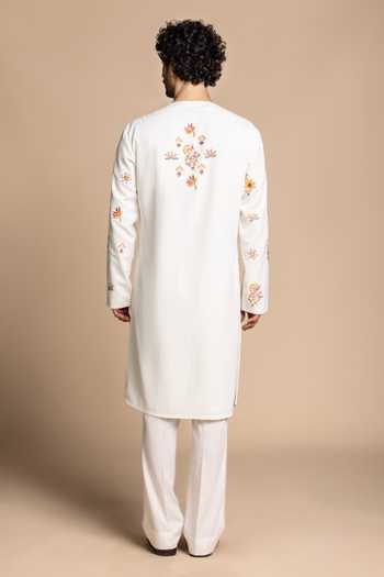 Gargee Designers Embroidered Angarkha Kurta & Pant Set