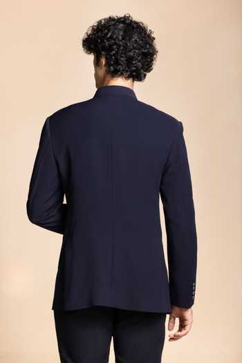 Gargee Designers Navy Metallic Jodhpuri Set