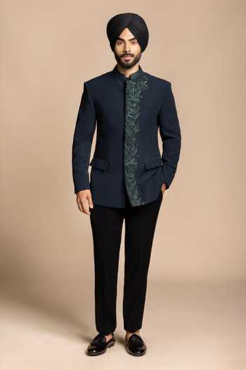 Gargee Designers Placket Embroidered Bandhgala & Pant Set 
