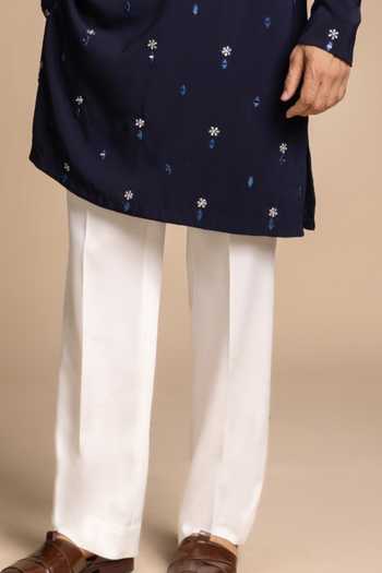 Gargee Designers Blue Polyester Embroidered Kurta And Pant Set Online at Aza Fashions Gargee Designers_Blue Polyester Embroidered Kurta And Pant Set _Online_at_Aza_Fashions