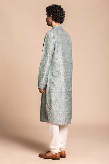 Gargee Designers Sage Mirror Work Kurta Set