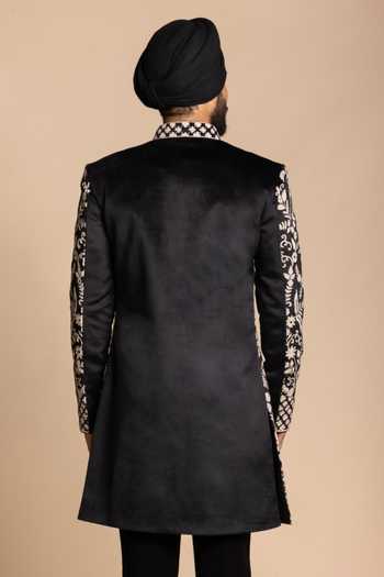 Gargee Designers Floral Embroidered Bandhgala & Pant Set