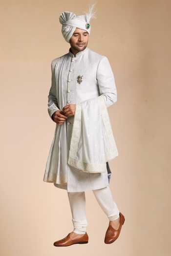 Gargee Designers Border Embroidered Sherwani Set