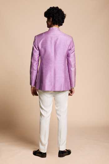 Gargee Designers Textured Pattern Bandhgala & Pant