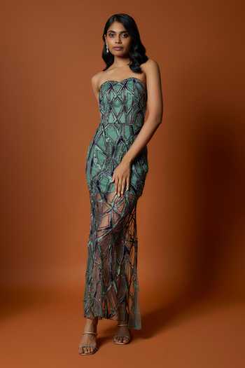 Mehak Murpana Embroidered Net Gown 