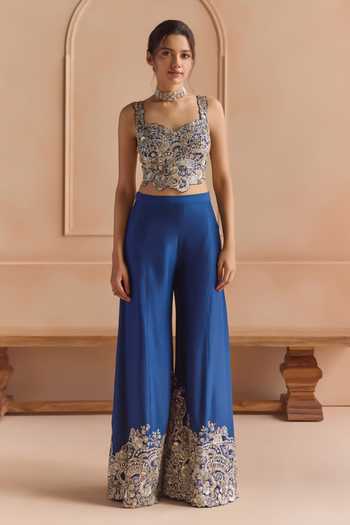 Osaa By Adarsh Embroidered Top & Gharara Set