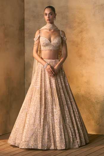 Angad Singh Azura Bead Embroidered Lehenga Set 