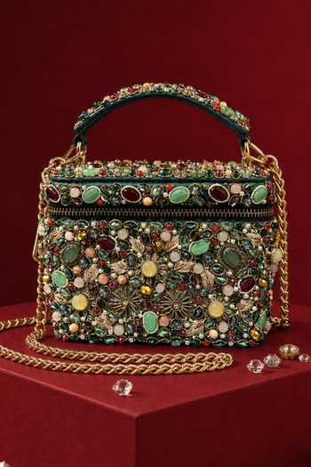 Shop House Of Kosha Multicolor Noorani Embellished Vanity Bag Online at Aza Fashions Shop_House Of Kosha_Multicolor Noorani Embellished Vanity Bag _Online_at_Aza_Fashions
