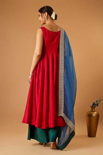 Vinusto Sleeveless Corset Anarkali Set 