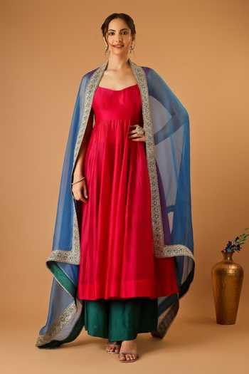Vinusto Sleeveless Corset Anarkali Set 