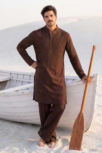 Amit Arora Embroidered Kurta & Pant Set 