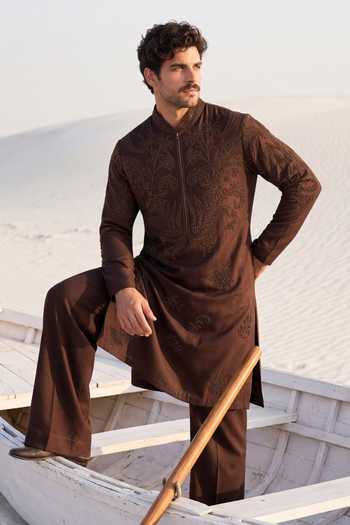 Amit Arora Embroidered Kurta & Pant Set 
