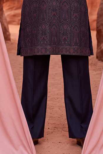 Amit Arora_Multi Color Silk, Cotton, Modal Embroidered Kurta Set _Online_at_Aza_Fashions