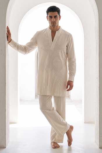 Amit Arora Embroidered Kurta & Palazzo Set 