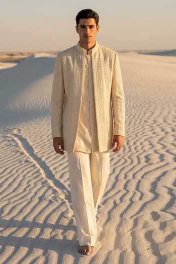 Amit Arora Embroidered Jacket & Kurta Set 