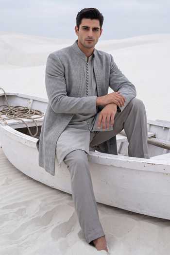 Amit Arora Embroidered Jacket & Kurta Set 