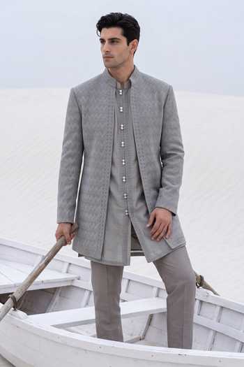Amit Arora Embroidered Jacket & Kurta Set 