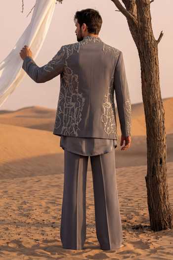 Amit Arora Embroidered Jacket & Kurta Set 