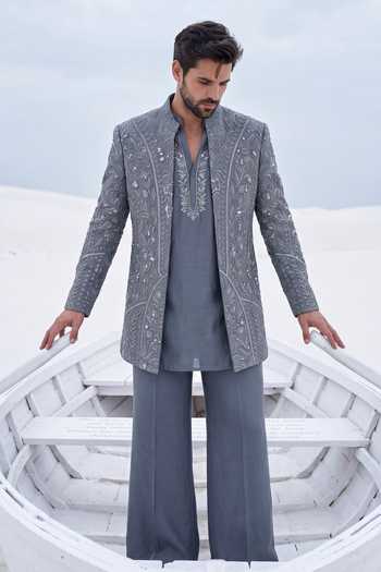 Amit Arora Embroidered Jacket Set 