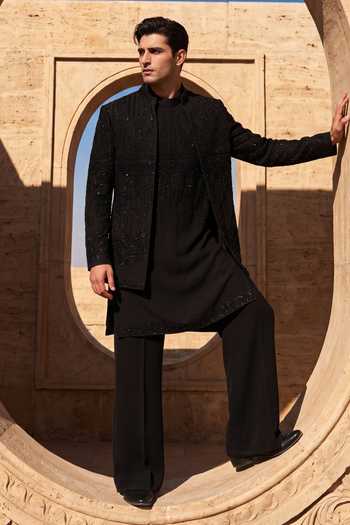 Amit Arora Embroidered Jacket & Kurta Set 