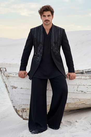 Amit Arora Embroidered Jacket Kurta Set 