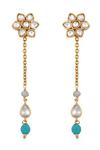 Hrisha Agate Stone Embellished Earrings 