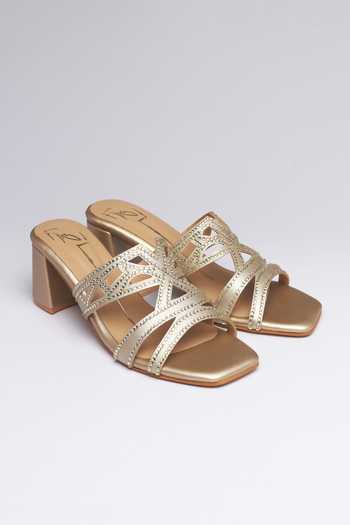 Nidhi Bhandari Swarovski Embellished Block Heels 