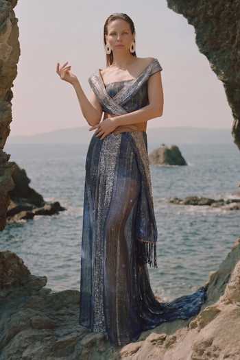 Nikita Mhaisalkar Galaxy Wrap Draped Dress