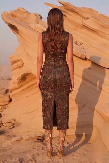 Nikita Mhaisalkar Baroque Embellished Sheath Dress