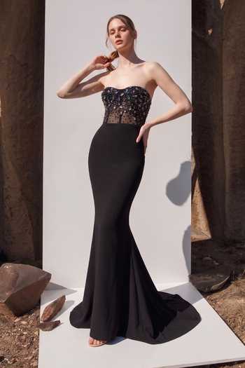 Nikita Mhaisalkar Holographic Space Embroidered Fishtail Gown