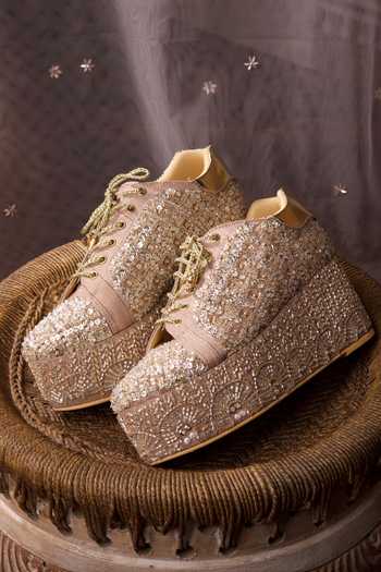 Buy Tiesta Purple Jhoom Rosegold Platform Sneakers Online at Aza Fashions Buy_Tiesta_Purple Jhoom Rosegold Platform Sneakers _Online_at_Aza_Fashions