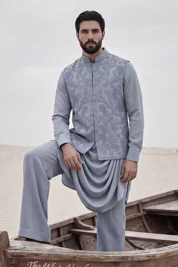 Amit Arora Embroidered Waistcoat & Kurta Set
