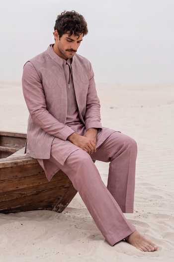 Amit Arora Embroidered Waistcoat Set 