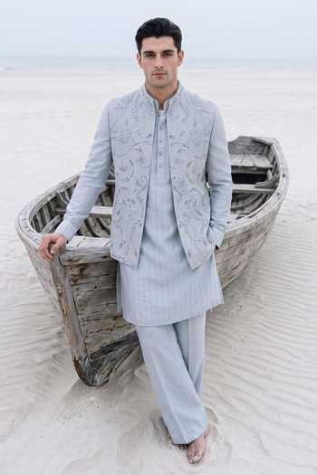 Amit Arora Embroidered Waistcoat & Kurta Set 
