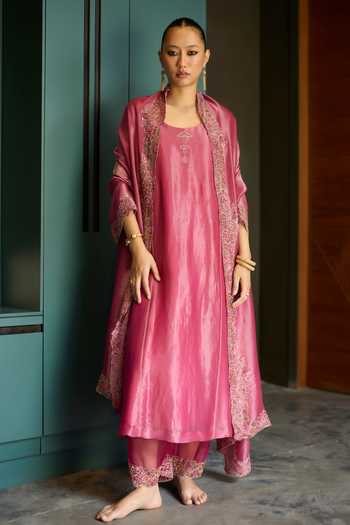 Sarang Kaur Hand Embroidered Kurta Set 