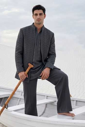 Amit Arora Embroidered Jacket & Kurta Set 