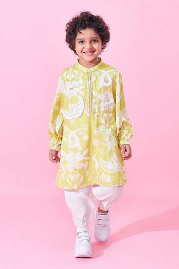 Joey & Pooh Poppy Printed Kurta Set 