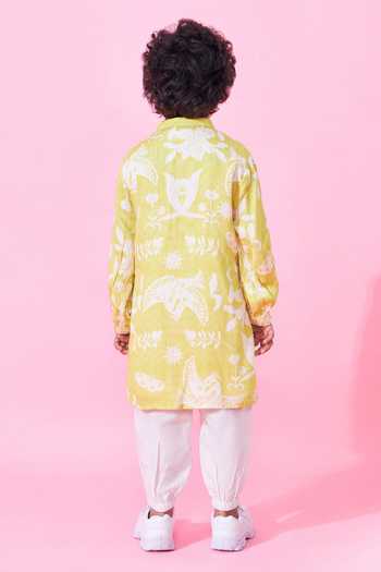 Joey & Pooh Poppy Printed Kurta Set 